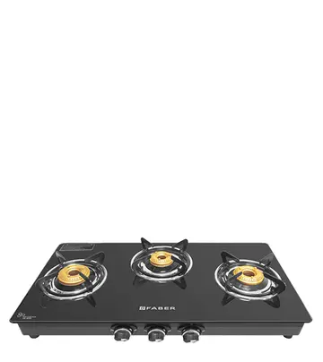 Faber Cooktop/Gas Stove Grand 3BB BK Al with Auto Ignition