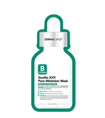 Dermal Shop Soothe XXX Pore Minimizer Mask Vitamin B (10 Sheets)