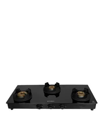 FABER Hob Cooktop Onyx 3BB BK CI - 3 Burner Gas Stove