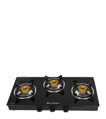 FABER Hob Cooktop Power 3BB BK AI- 3 Burner Gas Stove