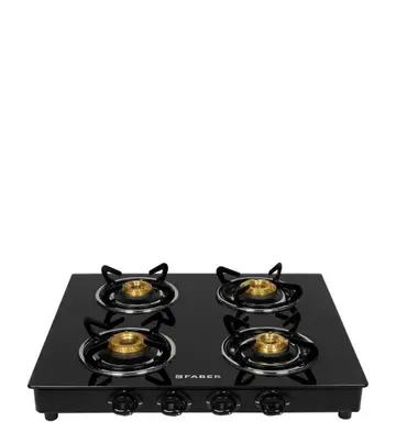 FABER Hob Cooktop Power 4BB BK AI - 4 Burner Gas Stove