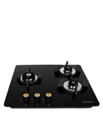 FABER Hob Maxus HT603 CRS BR CI AI - 3 Brass Burner