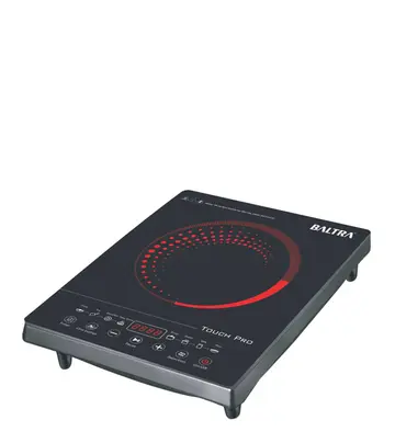 BALTRA Touch Pro 1,800W Induction Cooktop with 8 Cooking Presets, 4 Digit Digital Display - BIC 125