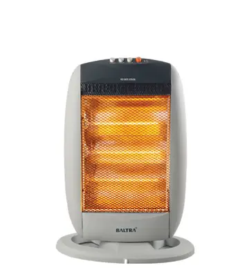 BALTRA Recent Halogen Electric Heater 1200W with Three Heating Levels, Wide Angle Oscillation Function - BTH 118