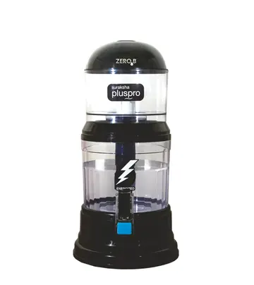 ZeroB Suraksha Plus Pro Water Purifier_Gravity-based-15 Liters Storage