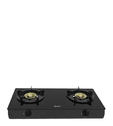 Midea 2 Burner Tempered Glass Gas Stove T211G