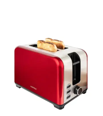 Hafele Amber Electric Toaster 2-Slot (930W) – Opal Red with 7 Browning Levels