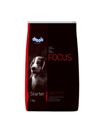 Drools Focus Starter Super Premium Dog Food with Corn and Wheat Free Formula