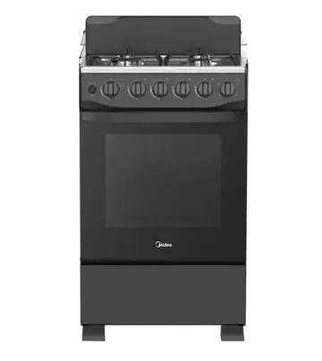 Midea Free Standing 3 Gas Burners + 1 Hot Plate Cooking Range 20TMG4G082
