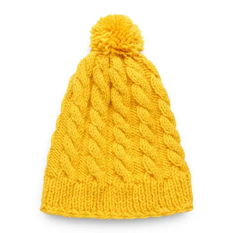 Hand-Knitted Woollen Beanie
