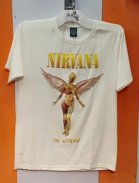 Nirvana oversized Tshirts Size L color White