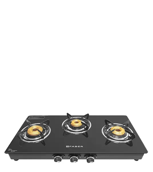 Faber Cooktop/Gas Stove Grand 3BB BK Al with Auto Ignition