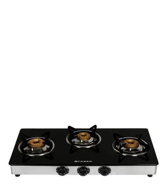 Faber Splendor 3BB SS AI 3 Brass Gas Burner Cooktop
