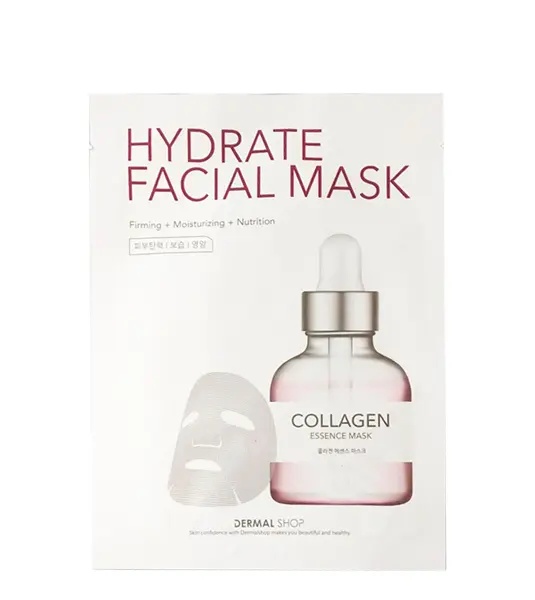 Dermal Shop Hydrate Facial Mask - Collagen Essence Mask (10 Sheets)