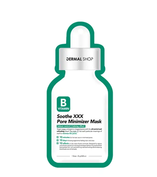 Dermal Shop Soothe XXX Pore Minimizer Mask Vitamin B (10 Sheets)