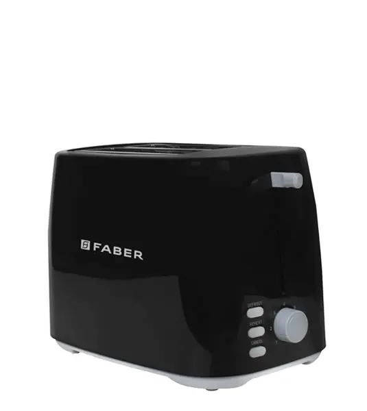 FABER FT 900W BK 2 Slice Pop Up Toaster