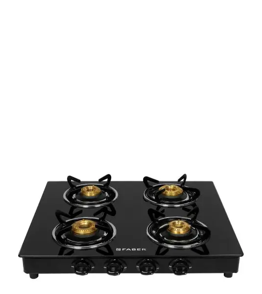 FABER Hob Cooktop Power 4BB BK AI - 4 Burner Gas Stove