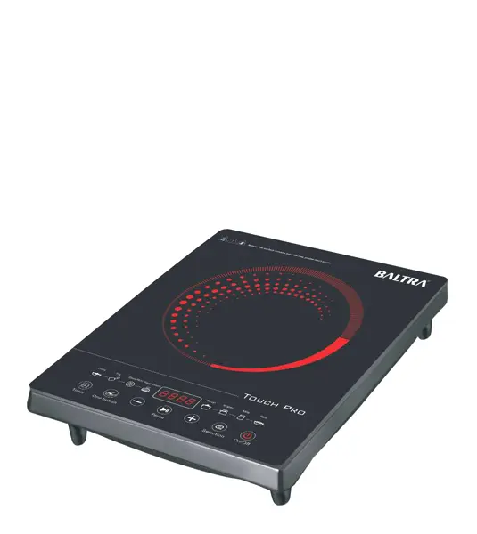 BALTRA Touch Pro 1,800W Induction Cooktop with 8 Cooking Presets, 4 Digit Digital Display - BIC 125