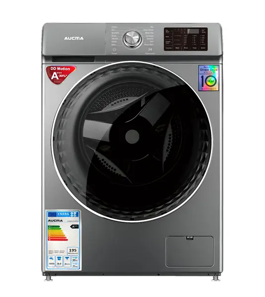 AUCMA 8Kg Front Load Washing Machine with Intelligent Washing System, Inverter Direct Drive Motor - XQG80-B1468SA