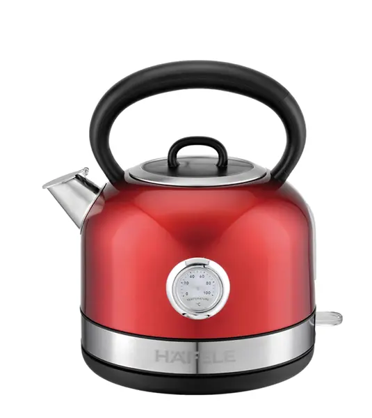 Häfele Dome Plus Electric Kettle 1.7L – Stainless Steel with Temperature Display