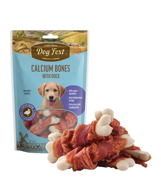 Dog Fest Calcium Bones with Duck
