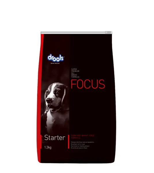 Drools Focus Starter Super Premium Dog Food with Corn and Wheat Free Formula