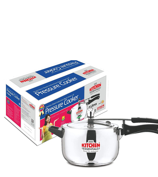 Stainless Steel Eazy Kook Induction Bottom Inner Lid Pressure Cooker -1.5L  – Kitchen Essentials