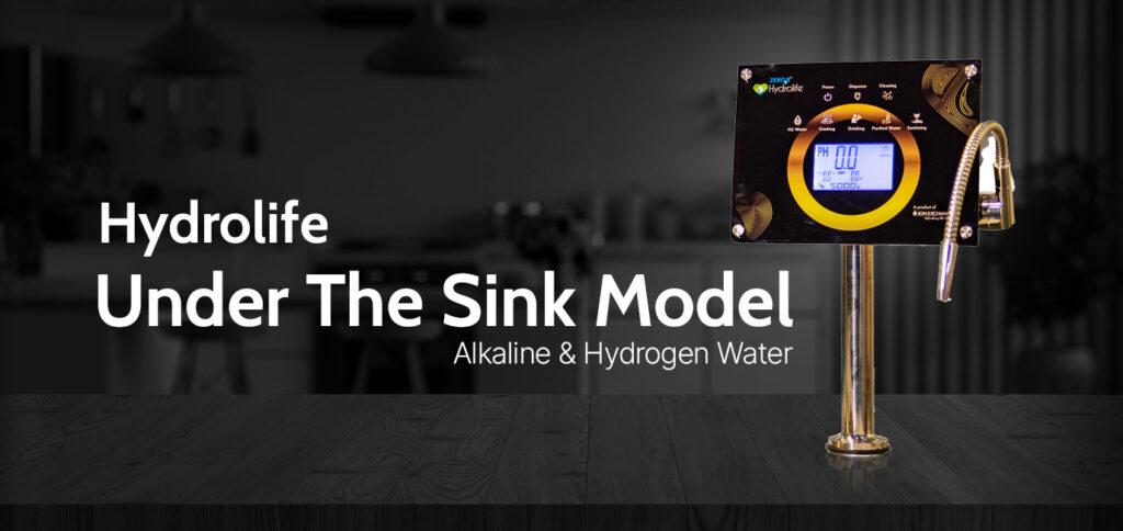 ZeroB Hydrolife Alkaline & Hydrogen Water Purifier and Ionizer Under the Sink 