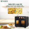 Faber Air Fryer Oven cooks all your favourite meals with up to 85% less oil ensuring same delicious taste