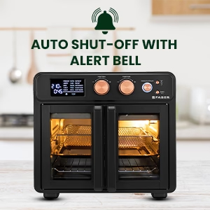 Faber Air Fryer Oven has auto shut off with alert bell that notify when the meal is cooked