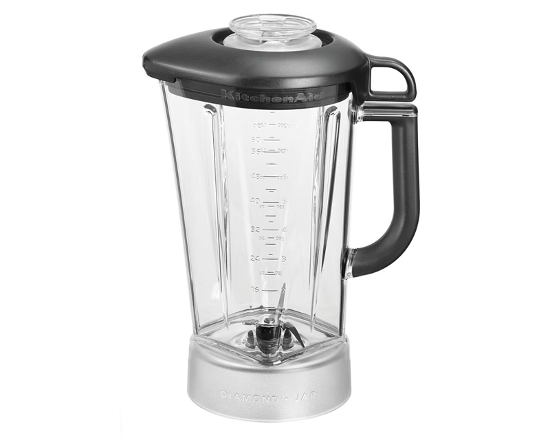 KitchenAid 5 Speed Diamond Blender comes with Large 1.75 L one-piece BPA-free pitcher