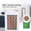 Orient Optima Desert Cooler is the best Cooler for Home. It has the Densenest HoneyComb Pads which ensures 25% more cooling. 45% more water retention