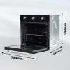 Faber FBIO 80L 6F BK Built-in Oven dimension