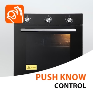Faber FBIO 80L 6F BK Built-in Oven push controls
