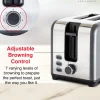 Hafele Amber Electric Toaster grey 2 slot controls