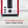 Hafele Amber Electric Toaster red 2 slot functions