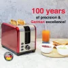 Hafele Amber Electric Toaster red 2 slot german quality