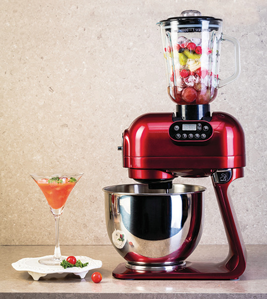 Hafele Klara Highline Kitchen Machine – Murphy Red-1000W stand mixer front view
