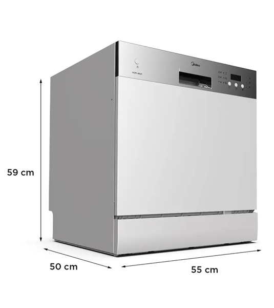 Midea WQP8-3802D Countertop Dishwasher – Dimension